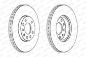 Δισκόπλακες OPEL VECTRA 1996 - 1998 ( B ) FERODO DDF810C
