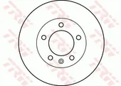 Δισκόπλακες TRW DF4234
