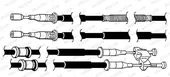 Ντίζες Χειροφρένου OPEL ASTRA 1998 - 2004 ( G ) FERODO FHB432937