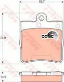 Τακάκια Σετ MERCEDES C CLASS 2000 - 2003 ( W203 ) TRW GDB1545
