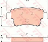Τακάκια Σετ OPEL CORSA 2006 - 2011 ( D ) TRW GDB1714