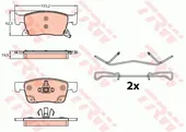 Τακάκια Σετ OPEL ASTRA 2015 - ( K ) TRW GDB2139