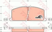 Τακάκια Σετ TOYOTA STARLET 1990 - 1995 ( EP80/2 ) TRW GDB323