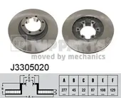 Δισκόπλακες NIPPARTS J3305020