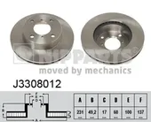 Δισκόπλακες NIPPARTS J3308012