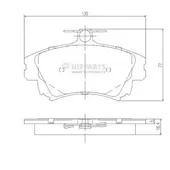Τακάκια Σετ MITSUBISHI CARISMA 1996 - 1999 ( DA ) NIPPARTS J3605042