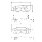 Τακάκια Σετ NISSAN SUNNY 1991 - 1995 ( N14 ) NIPPARTS J3611033