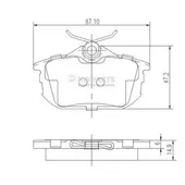 Τακάκια Σετ MITSUBISHI CARISMA 1996 - 1999 ( DA ) NIPPARTS J3615012