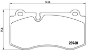 Τακάκια Σετ MERCEDES E CLASS 2002 - 2006 ( W211 ) BREMBO 0