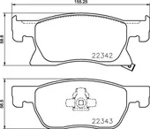 Τακάκια Σετ OPEL ASTRA 2015 - ( K ) BREMBO 0