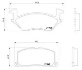 Τακάκια Σετ TOYOTA STARLET 1984 - 1989 ( EP70 ) BREMBO P 83 022