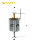 Φίλτρο καυσίμων NISSAN MICRA 2000 - 2003 ( K11 ) WIX FILTERS WF8099