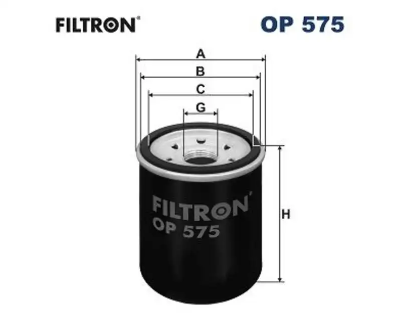 Φίλτρο λαδιού FILTRON OP575 HYUNDAI I10 χρονολογια 2008-2011