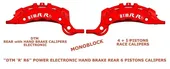 DTM R-R6m REAR / RED DTM 4+1 GIANT PISTONS CALIPERS FOR DISKS 350mm-370mm-380mm-390mm ΓΙΓΑΝΤΙΑ ΔΑΓΚΑΝΑ ΓΙΑ ΓΙΓΑΝΤΙΑ ΦΡΕΝΑ