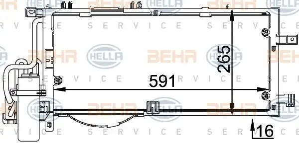 Ψυγείο A/C (Εξωτερικό) OPEL CORSA …