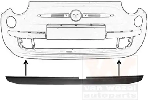 Σπόιλερ Προφυλακτήρα FIAT 500 Hatchback …