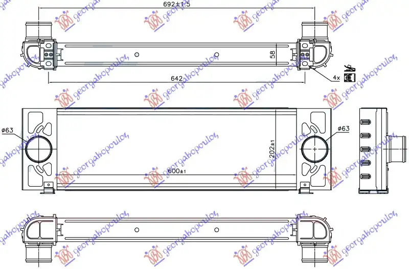 Ψυγείο Intercooler FORD …