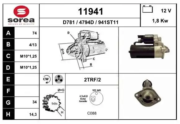 Μίζα TOYOTA AVENSIS Sedan / …