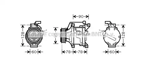 Συμπιεστής A/C (Κομπρέσορας) TOYOTA COROLLA …