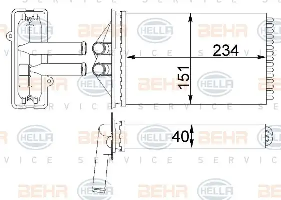 Ψυγείο Καλοριφέρ PORSCHE …