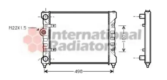 Ψυγείο Νερού SEAT INCA Mini Van 1996 - 2004 ( 6K ) 1.4 16V  ( AUA  ) (75 hp ) Βενζίνη #040706310