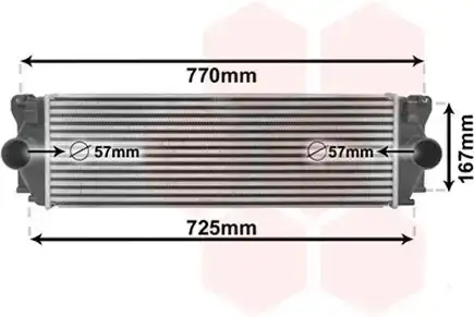 Ψυγείο Intercooler MERCEDES SPRINTER Van 2006 - 2013 ( 906 ) 411 CDI (906.653, 906.655, 906.657)  ( OM 646.985  ) (109 hp ) Πετρέλαιο #053906200