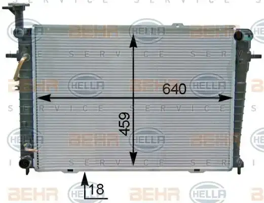Ψυγείο Νερού HYUNDAI TUCSON SUV/ ΕΚΤΟΣ ΔΡΟΜΟΥ / 5dr 2004 - 2010 ( JM ) 2.7  ( G6BA  ) (175 hp ) Βενζίνη #056806310