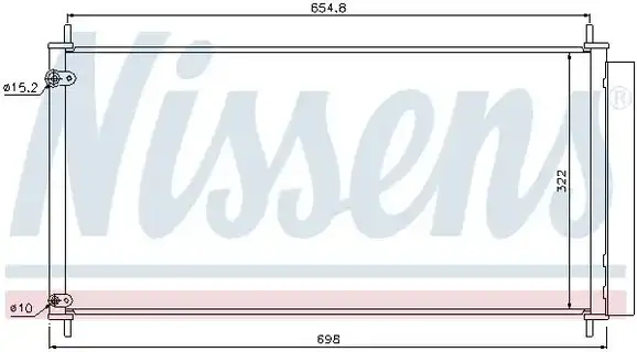 Ψυγείο A/C (Εξωτερικό) TOYOTA AURIS Hatchback / 5dr 2007 - 2010  ( E150 ) 2.0 D-4D (ADE150_)  ( 1AD-FTV  ) (126 hp ) Πετρέλαιο #074606410