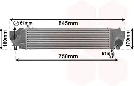 Ψυγείο Intercooler BMW X1 SUV/ ΕΚΤΟΣ ΔΡΟΜΟΥ/ 5dr 2015 - sDrive 16 d  ( B37 C15 A  ) (116 hp ) Πετρέλαιο #150206200