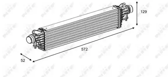 Ψυγείο Intercooler OPEL CORSA Hatchback / 3dr 2014 - ( E ) 1.0 (08, 68)  ( B 10 XFL,F 10 XFL  ) (90 hp ) Βενζίνη #610006210
