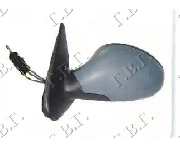 Καθρέπτης Μηχανικός SEAT LEON Hatchback / 5dr 1999 - 2005 ( 1MZ ) 1.4 16V  ( AHW,APE,AUA,AXP,BCA  ) (75 hp ) Βενζίνη #017107504