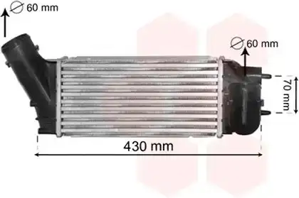 Ψυγείο Intercooler PEUGEOT 308 Hatchback / 3dr 2008 - 2012 2.0 HDi  ( RHR (DW10BTED4),RHR (DW10CB)  ) (136 hp ) Πετρέλαιο #052506250