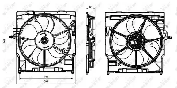 Βεντιλατέρ Νερού BMW X5 SUV/ ΕΚΤΟΣ ΔΡΟΜΟΥ / 5dr 2011 - 2014 ( Ε70 F/L ) xDrive 30 i  ( N52 B30 A  ) (234 hp ) Βενζίνη #151006465