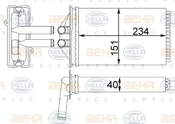 Ψυγείο Καλοριφέρ PORSCHE …