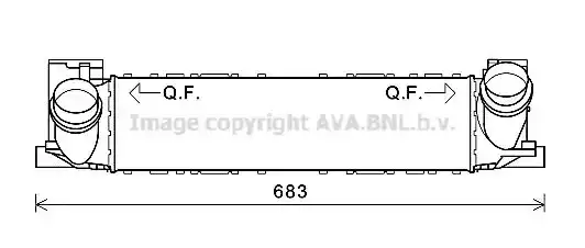 Ψυγείο Intercooler BMW 3 Series Sedan / 4dr 2014 - ( F30/31/34 )( F/L ) 316 i  ( N13 B16 A  ) (136 hp ) Βενζίνη #154306200