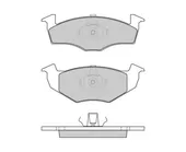 Τακάκια Σετ VW NEW BEETLE Hatchback / 3dr 2005 - 2011 ( 9C1 ) 1.9 TDI  ( ALH  ) (90 hp ) Πετρέλαιο #12-0808