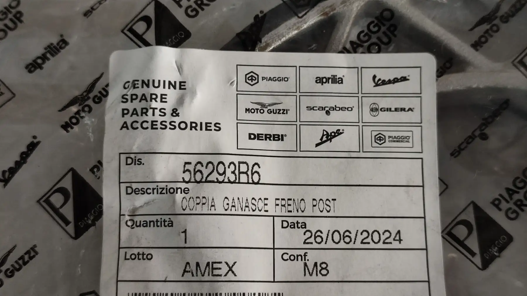 ΣΙΑΓΩΝΕΣ ΠΙΣΩ APRILIA-DERBI-PIAGGIO-SCARABEO-VESPA