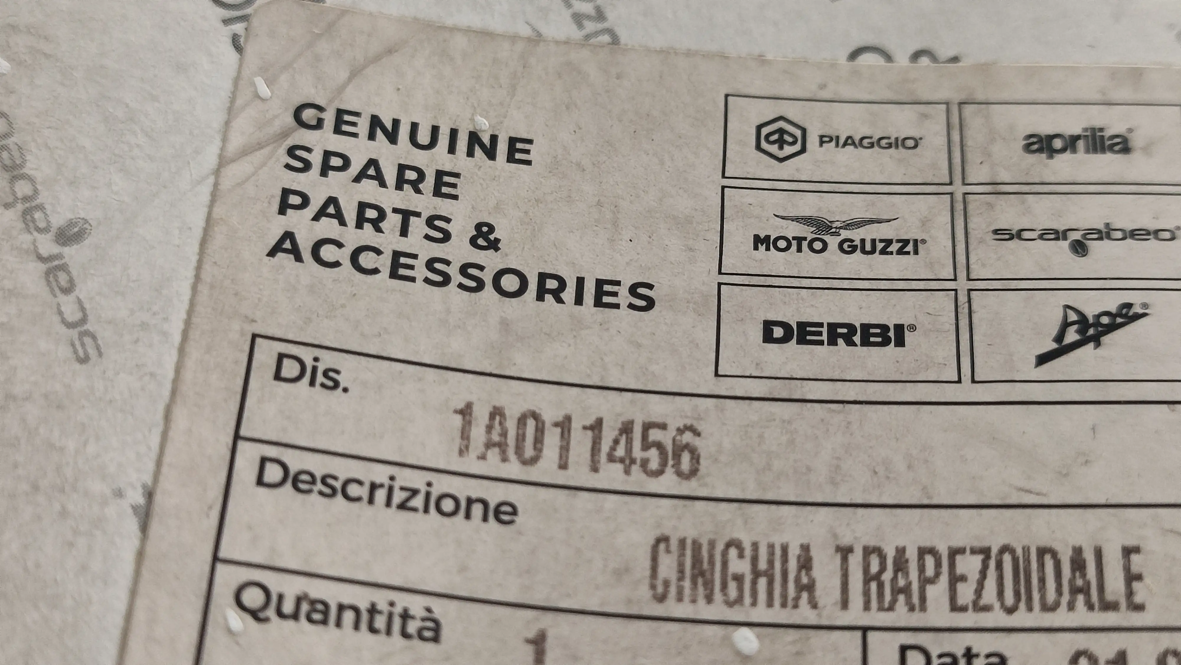 ΙΜΑΝΤΑΣ ΜΕΤΑΔΟΣΗΣ APRILIA-DERBI-PIAGGIO-SCARABEO